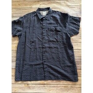 North Face XXL Woven Plaid Short Sleeve Button Front Shirt A5 Series